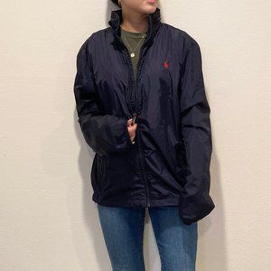 POLO RALPH LAUREN navy lightweight windbreaker jacket
